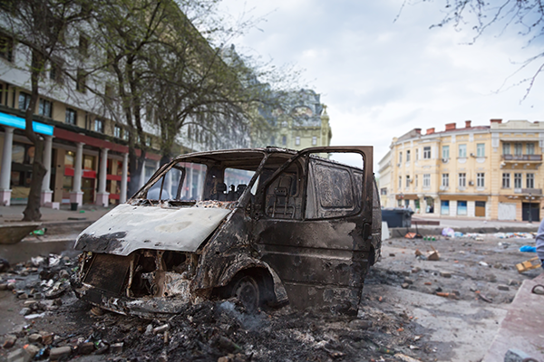 Car burnt Board room